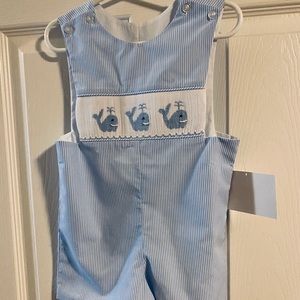 NWT Whale Smocked Jon Jon